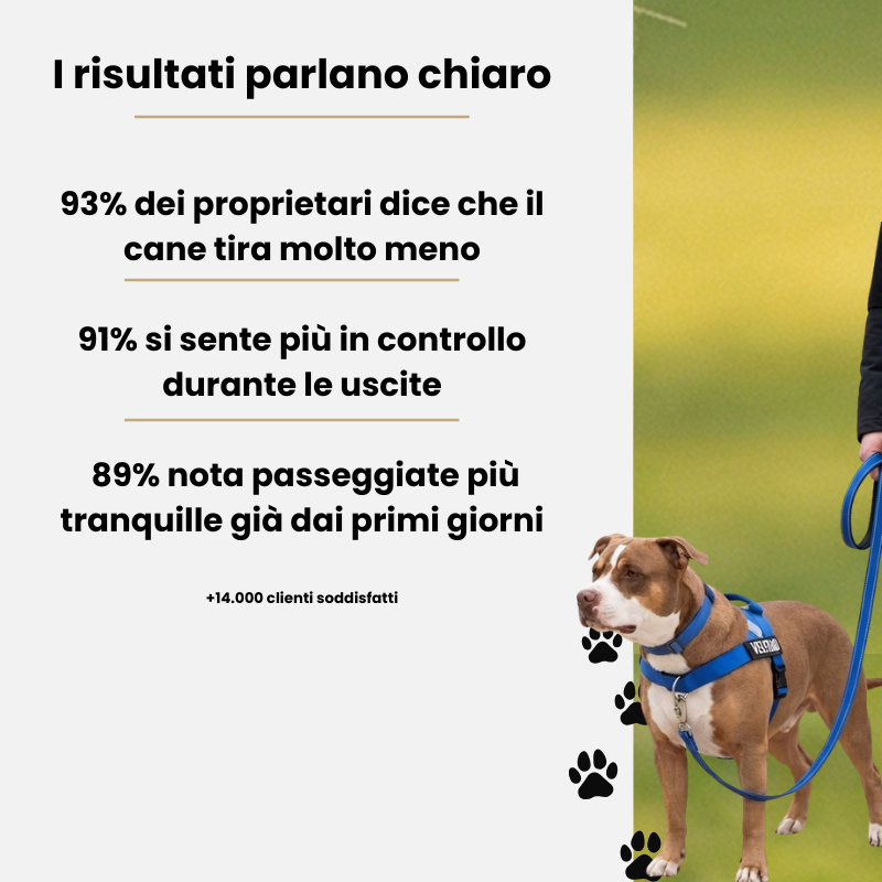 Pettorina Veltrio™ – Stop agli Strattoni, Controllo Totale