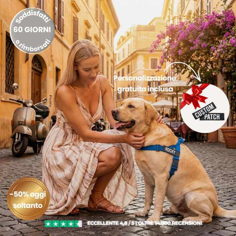 Pettorina Veltrio™ – Stop agli Strattoni, Controllo Totale