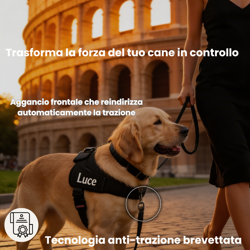 Pettorina Veltrio™ – Stop agli Strattoni, Controllo Totale